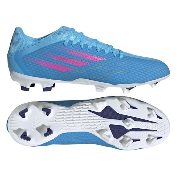 Lågskor Adidas X SPEEDFLOW3 FG Blå 44 2/3