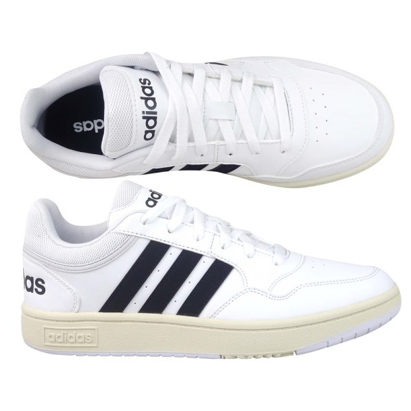 Puolikengät Adidas Hoops 30 Valkoiset 46