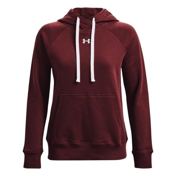 Puserot je Fleecet Under Armour Rival Fleece HB Hoodie Tummanpunainen,Punainen 173 - 177 cm/L