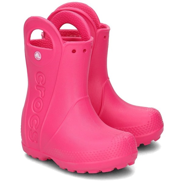 Kumisaappaat Crocs Handle IT Rain Boot Vaaleanpunaiset 32