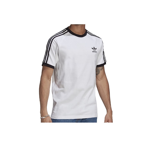T-shirts Adidas 3STRIPES Tee Sort,Hvid 182 - 187 cm/XL