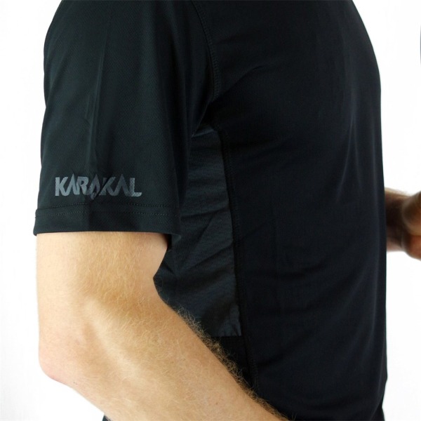 T-shirts Karakal Pro Tour Sort 183 - 187 cm/L
