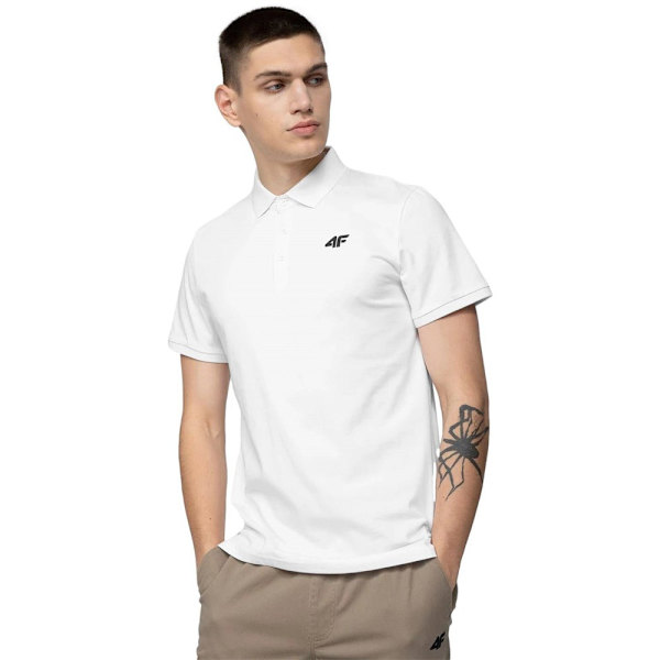 T-paidat 4F TSM355 Valkoiset 185 - 188 cm/XXL
