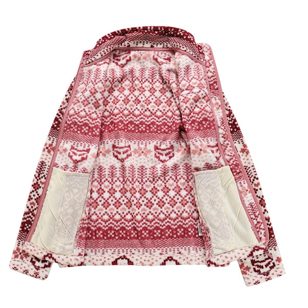 Puserot je Fleecet Alpine Pro LSWB357431PA Vaaleanpunaiset,Valkoiset 168 - 172 cm/M