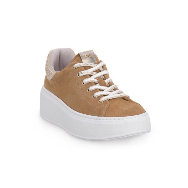 Sneakers low Nero Giardini 424 Velour Ambra Brun 38