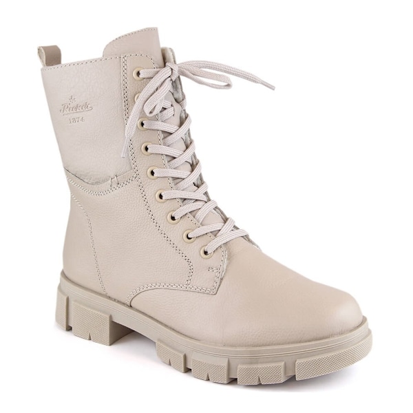 Skor Rieker Botki Damskie Trapery Ocieplane Beżowe Y7116-60 Beige 40