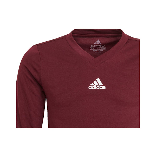 T-paidat Adidas JR Team Base Tee Tummanpunainen 147 - 152 cm/M