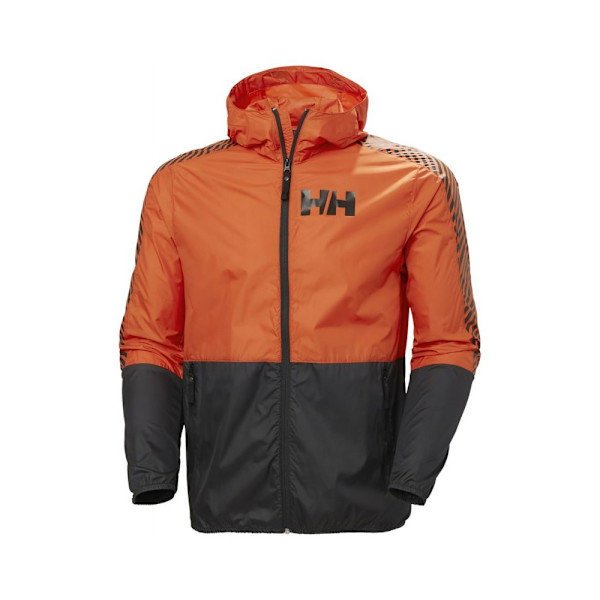 Jakker Helly Hansen Active Wind Jacket Sort,Orange 179 - 185 cm/L