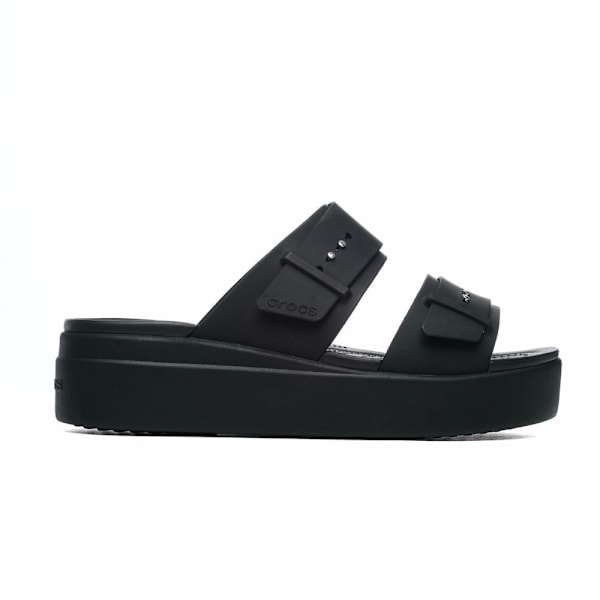 Rantakengät Crocs Brooklyn Sandal Low Wedge Mustat 36