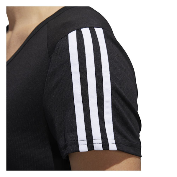 T-paidat Adidas Run 3S Tee W Mustat 152 - 157 cm/XS