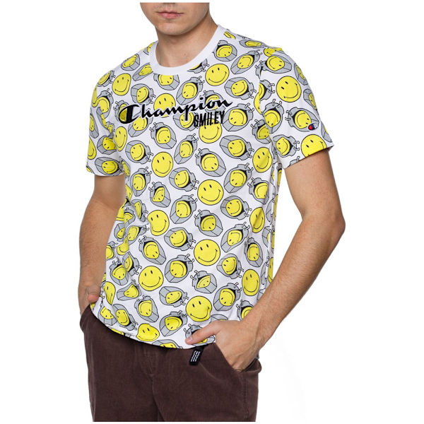 Shirts Champion X Smiley Vit 183 - 187 cm/L