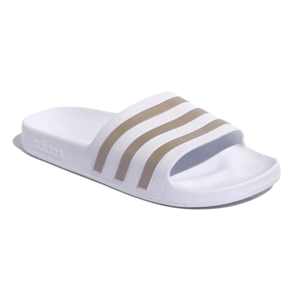 Rantakengät Adidas Adilette Aqua Valkoiset,Kullanväriset 46