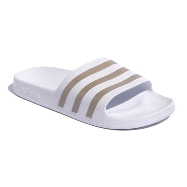 Tofflor Adidas Adilette Aqua Guld,Vit 42