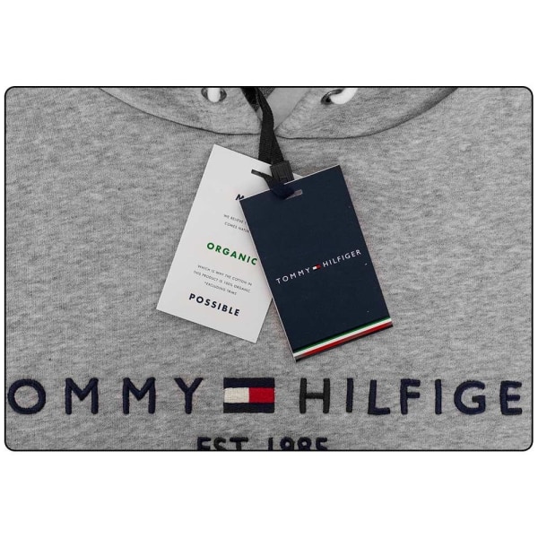 Sweatshirts Tommy Hilfiger Core Tommy Logo Hoody Grå 179 - 183 cm/L