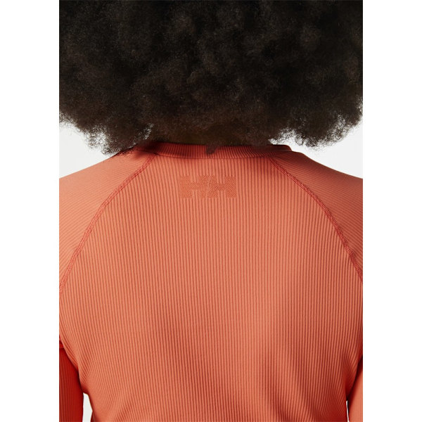T-paidat Helly Hansen Allure Seamless Crop Ls Top Oranssin väriset 166 - 170 cm/M