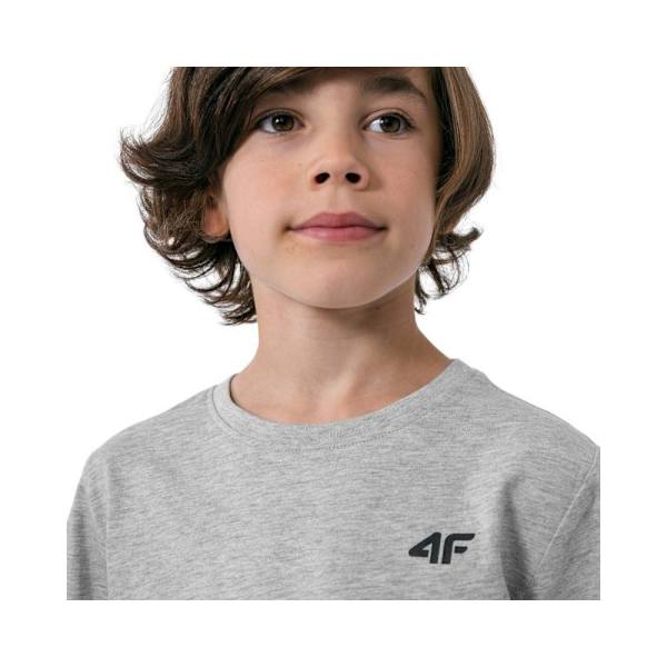 T-shirts 4F JTSM001 Grå 122 - 127 cm