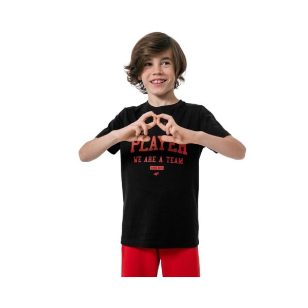 T-shirts 4F JTSM007 Sort 122 - 127 cm