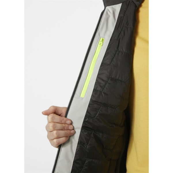 Jackor Helly Hansen W Hp Racing Lifaloft Hood Jkt Gråa,Vit 170 - 174 cm/L