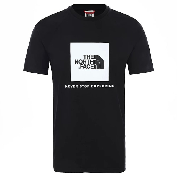 T-shirts The North Face M SS Rag Red Box TE Sort 173 - 177 cm/S