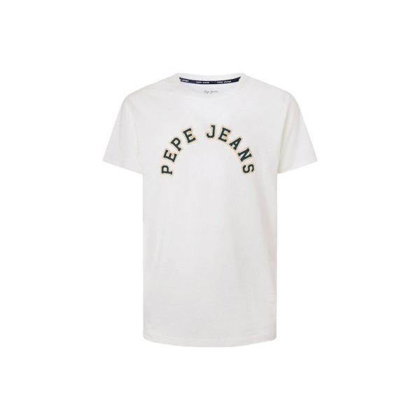 T-shirts Pepe Jeans WESTEND TEE FUTURE ECRU Hvid 176 - 181 cm/L