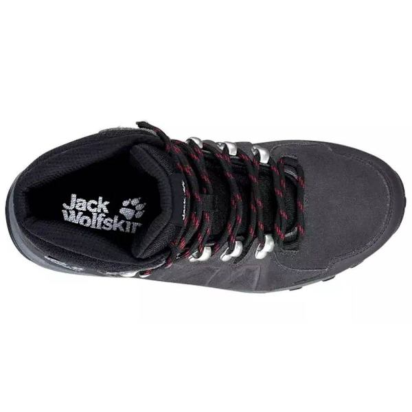 Sko Jack Wolfskin Refugio Texapore Mid Sort 40.5