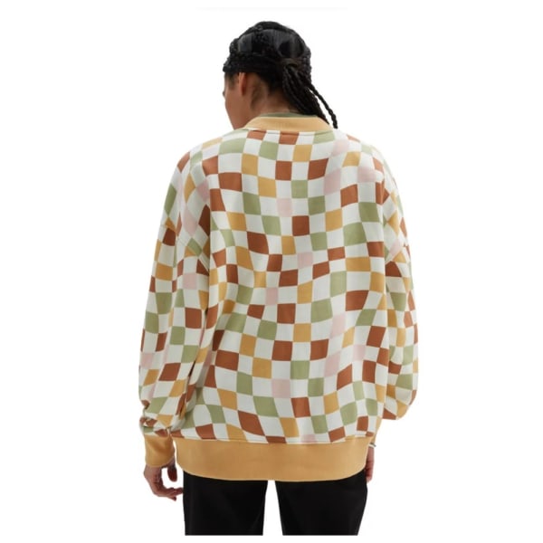 Puserot je Fleecet Vans Club Slouchy Crew Beesit,Valkoiset,Vihreät 158 - 162 cm/XS