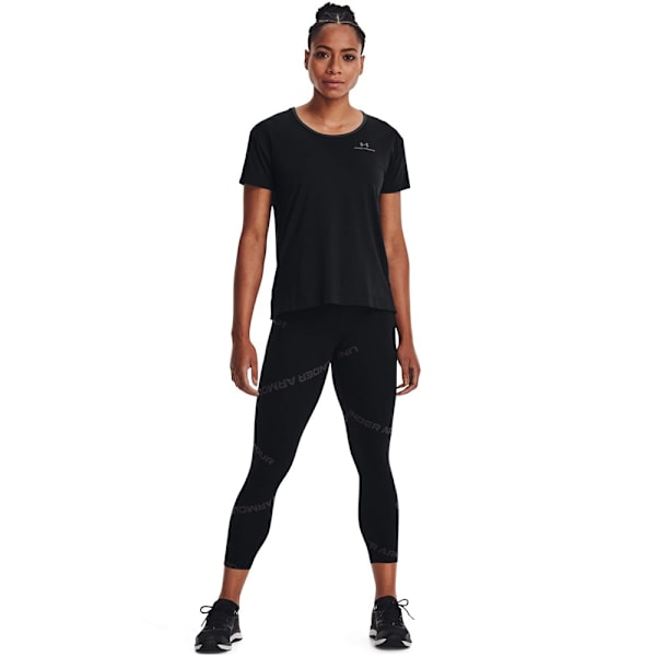 T-paidat Under Armour Rush Energy Mustat 163 - 167 cm/S