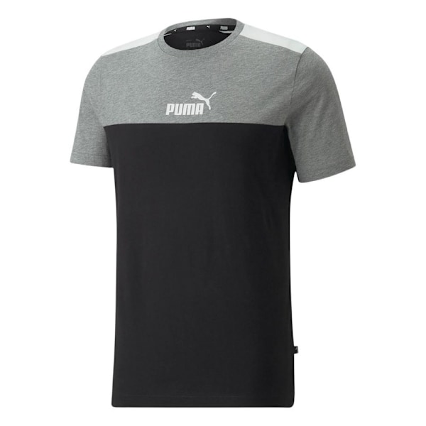 Shirts Puma Ess Block Svarta,Gråa 188 - 191 cm/XL