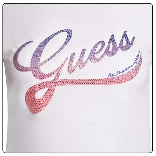 T-shirts Guess W3GI34I3Z14 G011 Hvid 158 - 162 cm/XS