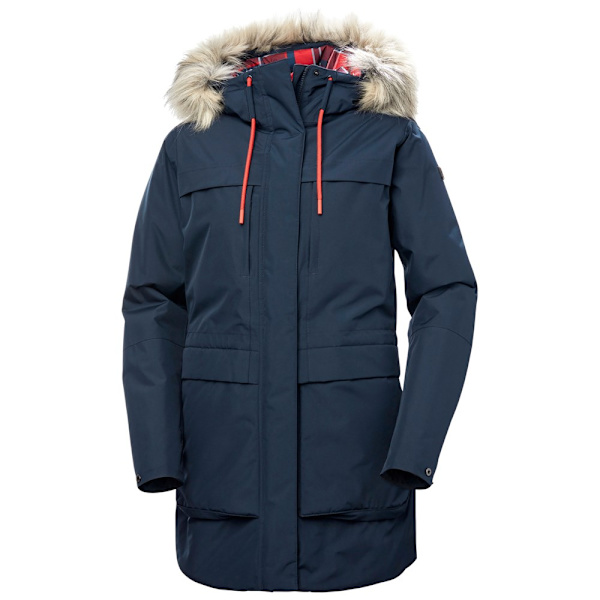 takki Helly Hansen Zimowa W Coastal Parka Tummansininen 166 - 170 cm/M