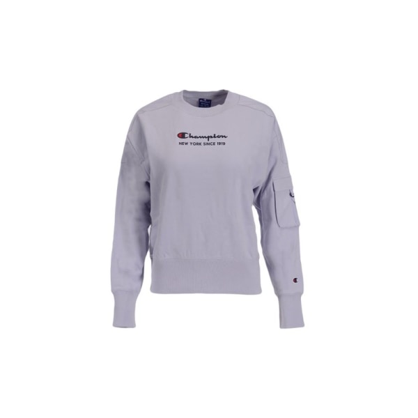 Sweatshirts Champion Crewneck Sweatshirt Lila,Gråa 158 - 162 cm/XS