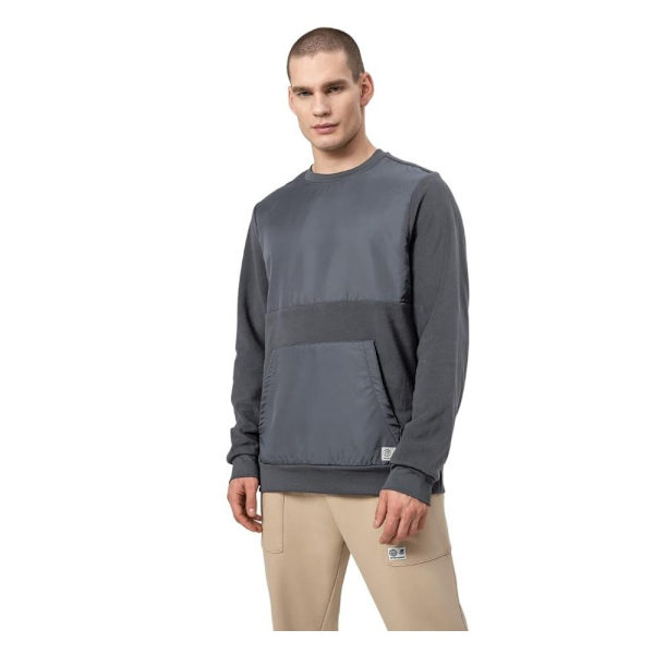 Sweatshirts 4F BLM010 Gråa 185 - 188 cm/XXL