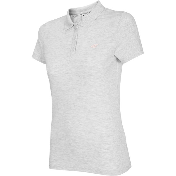 T-shirts 4F NOSH4 TSD007 Biały Melanż Hvid,Grå 168 - 171 cm/M