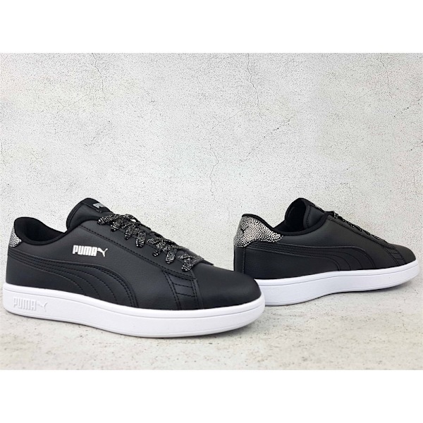 Lågskor Puma Smash V2 Metallics JR Svarta 38.5