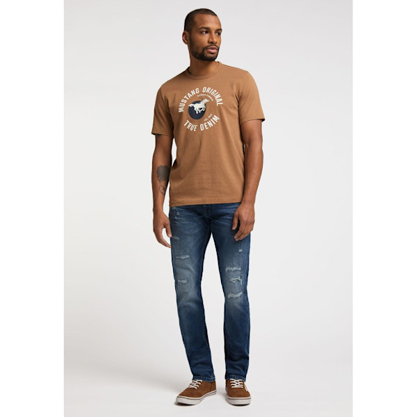 T-shirts Mustang Alexia C Print Brun 170 - 175 cm/M