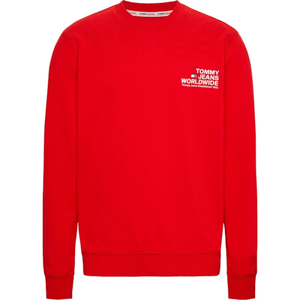 Puserot je Fleecet Tommy Hilfiger TJM REG ENTRY GRAPHIC CREW Punainen 179 - 183 cm/L