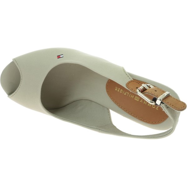 Sandaler Tommy Hilfiger Iconic Elena Sling Back Wedge Oliv 40