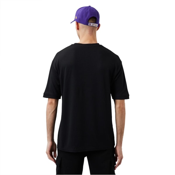 Shirts New Era Nba Los Angeles Lakers Script Mesh Svarta 183 - 187 cm/L