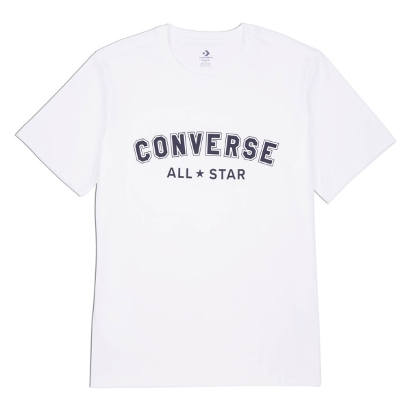 Shirts Converse Go-to All Star Standard Fit T-shirt Unisex Vit 153 - 157 cm/XXS