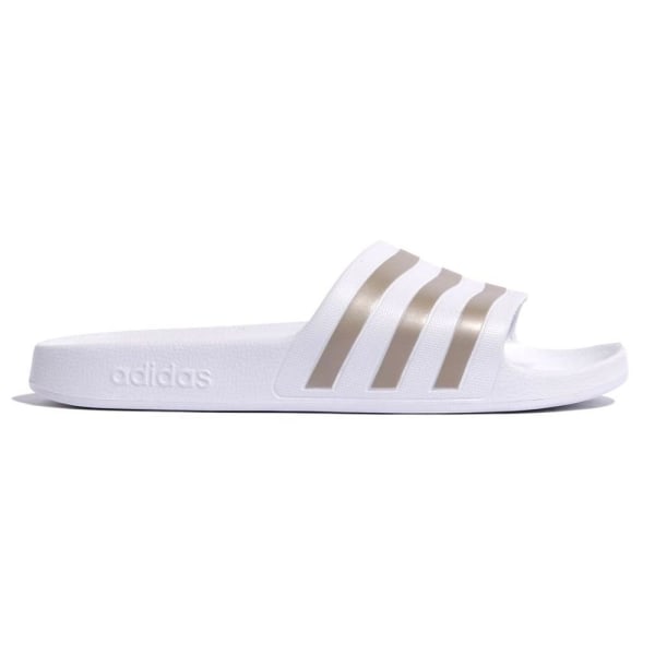 Rantakengät Adidas Adilette Aqua Valkoiset,Kullanväriset 46
