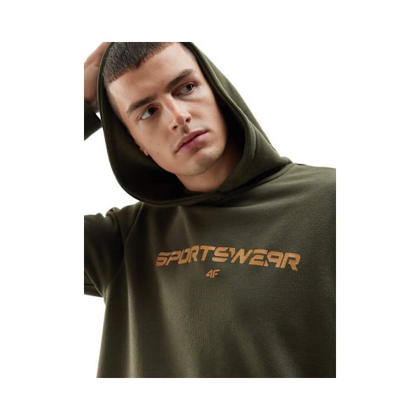 Sweatshirts 4F 4FAW23TSWSM077343S Oliv 182 - 185 cm/XL