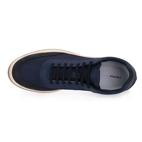 Sneakers low Frau Blu Tecno Suede Flåde 42