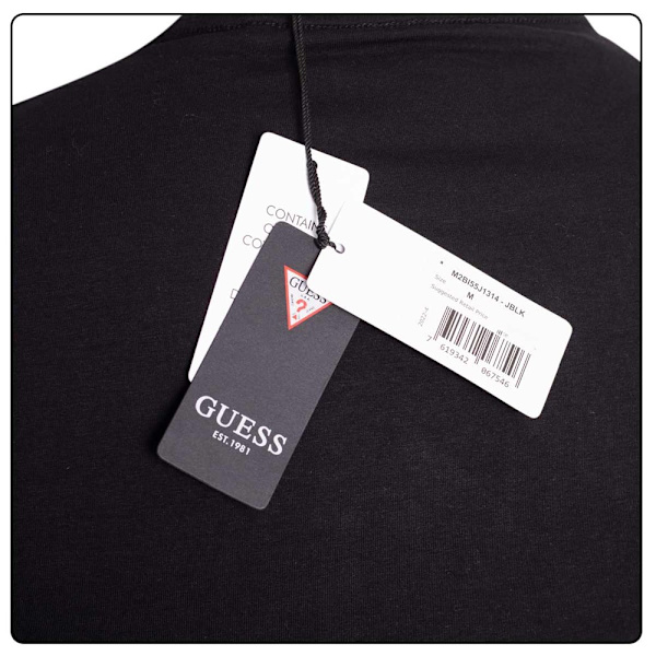 T-paidat Guess Jasin Mustat 178 - 182 cm/M
