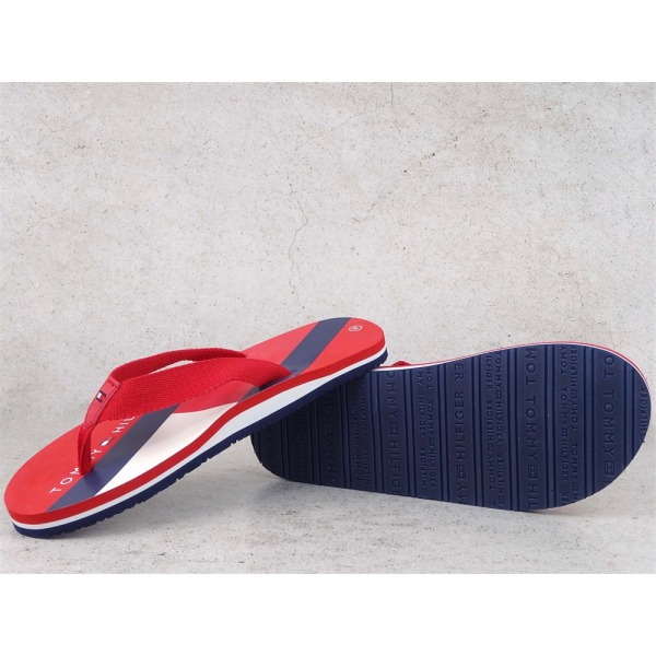 Varvassandaalit Tommy Hilfiger Flag Print Flip Flop Punainen 35