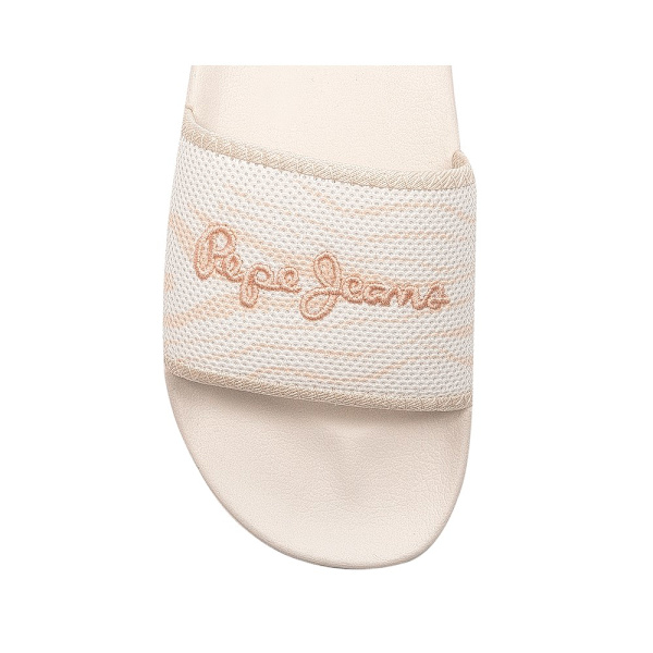 Tofflor Pepe Jeans Off Lac Slider Zebra Beige,Krämiga 41