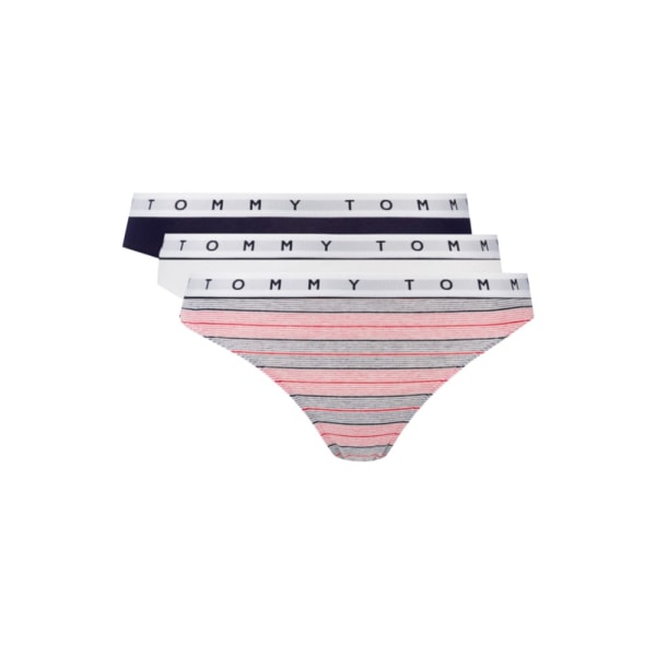 Majtki Tommy Hilfiger 3-pack Thong Valkoiset,Tummansininen,Harmaat M