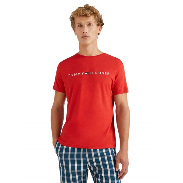 Shirts Tommy Hilfiger UM0UM01434XNJ Röda 179 - 183 cm/L