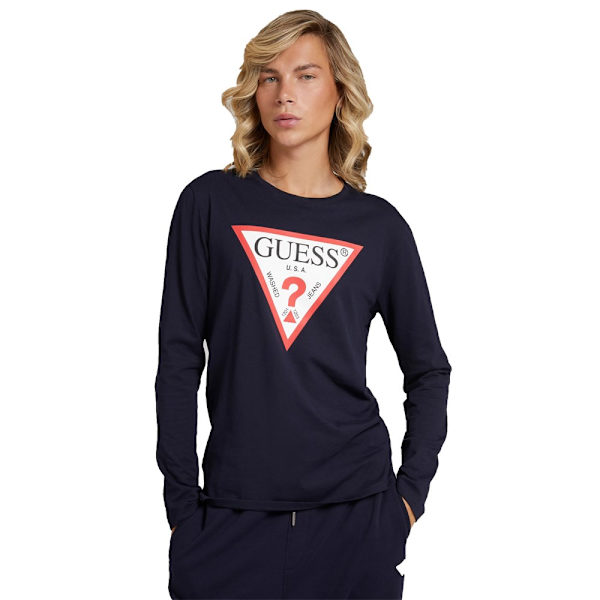 T-paidat Guess Original Logo Tummansininen 178 - 182 cm/M