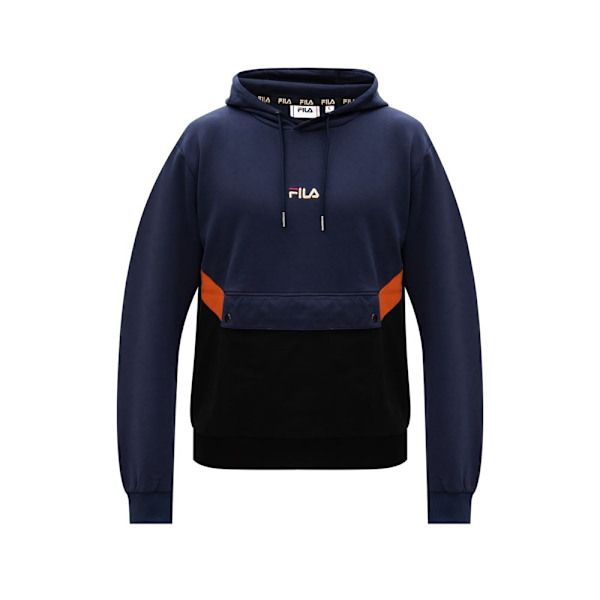 Sweatshirts Fila Walter Blocked Flåde,Sort 173 - 177 cm/M