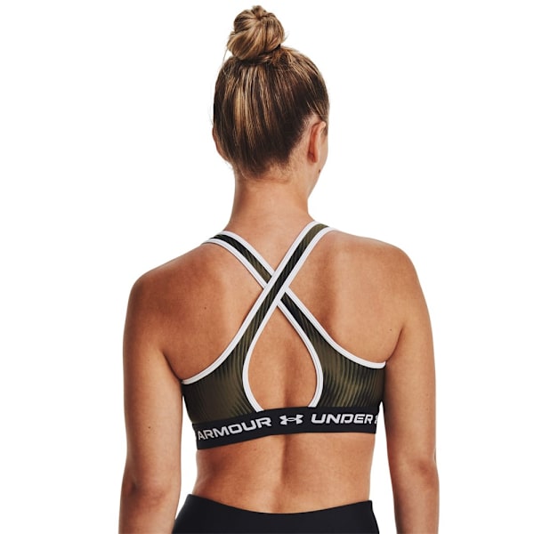 T-shirts Under Armour Ua Crossback Mid Print Sort,Grøn 168 - 172 cm/M